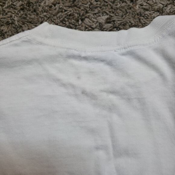 Fox Racing T-Shirt Medium White Pre-owned Y2K Motocross - Picture 7 of 7